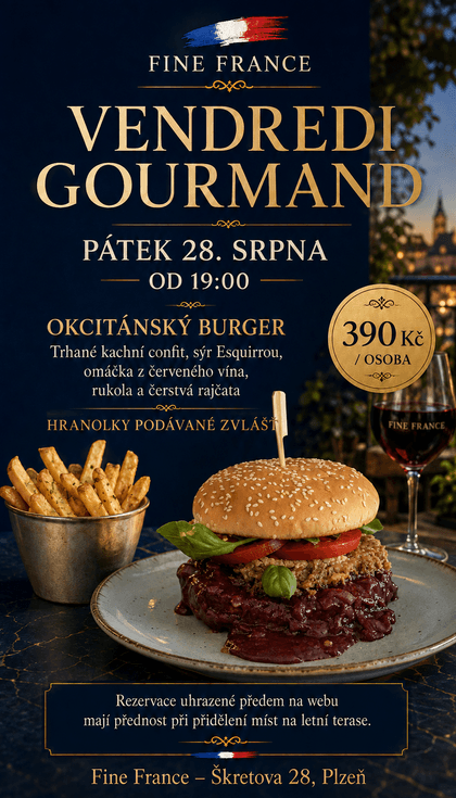 PÁTEK 28. SRPNA – OKCITÁNSKÝ BURGER